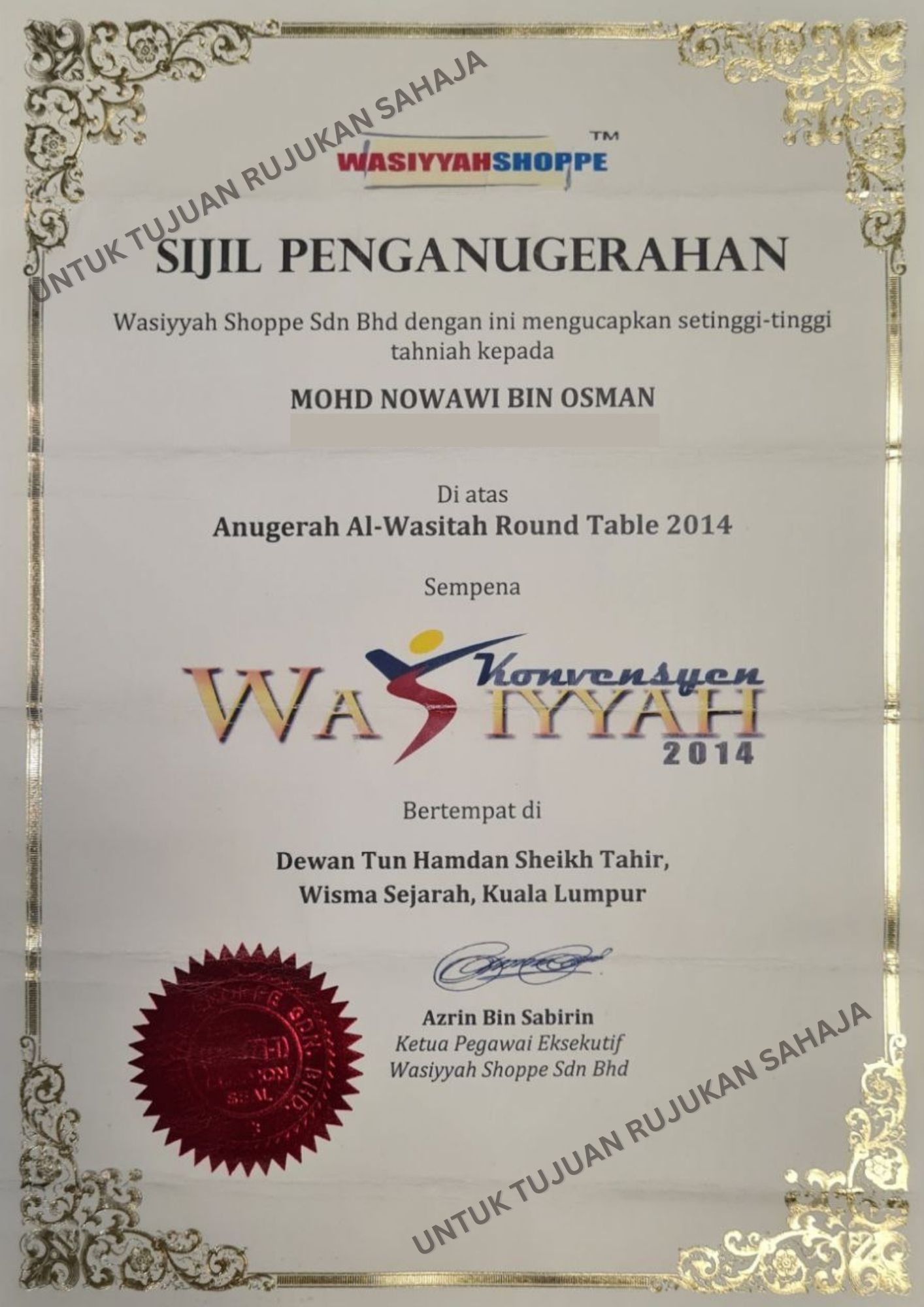 nawawi-anugerah-wasitah-roundtable-2014